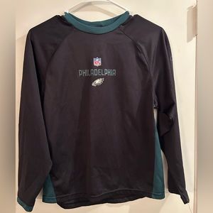 NFL Philadelphia Eagles long sleeve boys shirt. Sz Med